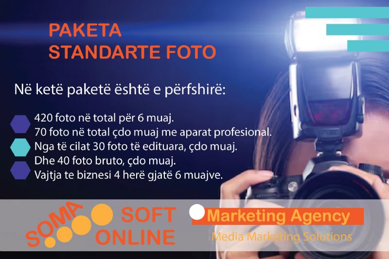 Paketa Standarte Foto nga Partner Marketing, fotograf profesionist afer meje, foto te bukura per rrjete sociale, kush ben foto per instagram, studio fotografike ne tirane, fotograf per foto per katalog online